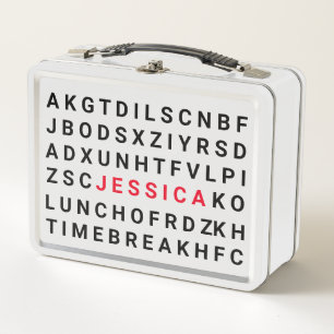 Caja de almuerzo personalizada - Búsqueda de palab