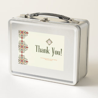 Caja de almuerzo personalizada de agradecimiento