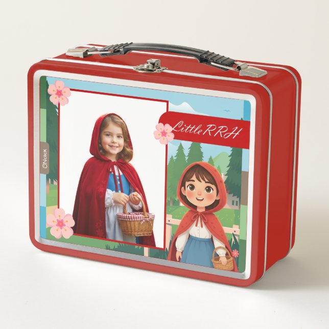 Caja de almuerzo personalizada de Caperucita Roja (Anverso)
