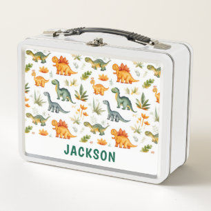 Caja de almuerzo personalizada de dinosaurios comp