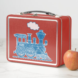 Caja de almuerzo personalizada para niños con tren