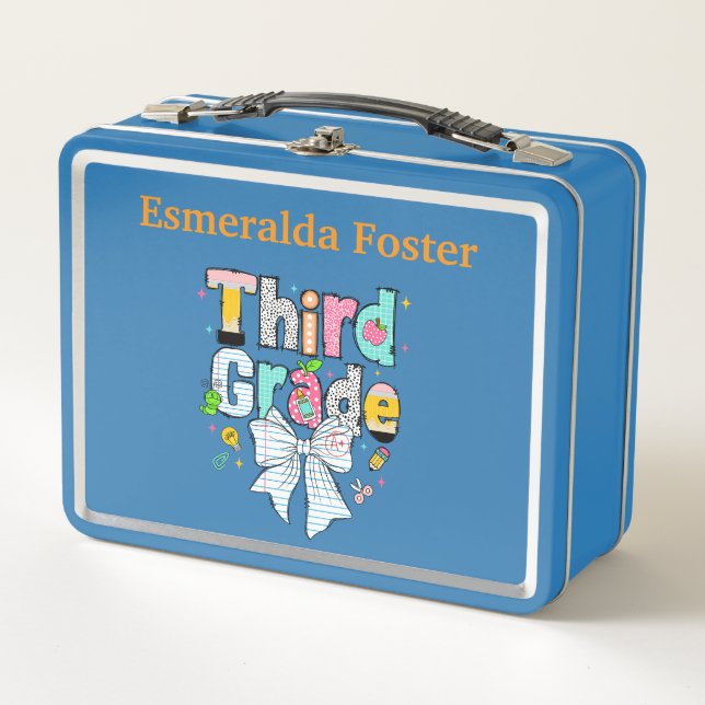 Caja de almuerzo personalizada para tercer grado (Anverso)
