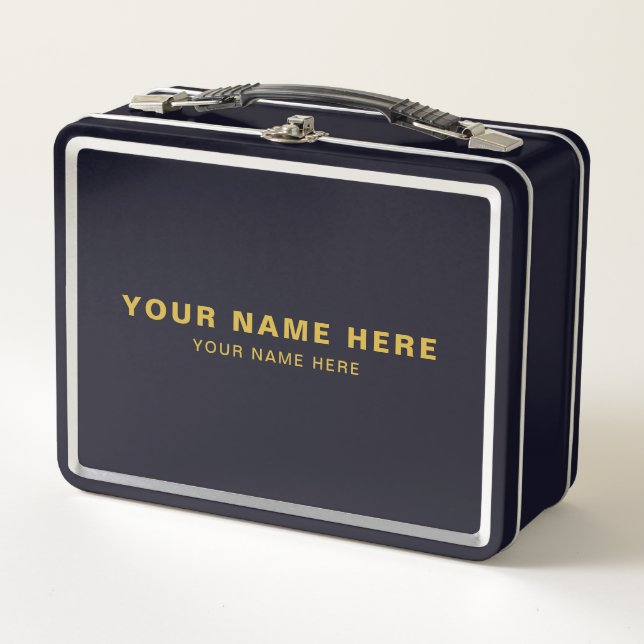 Caja de almuerzo profesional con tu nombre y cargo (Anverso)