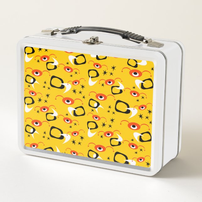 Caja de almuerzo Retro Atomic Spiders (Anverso)