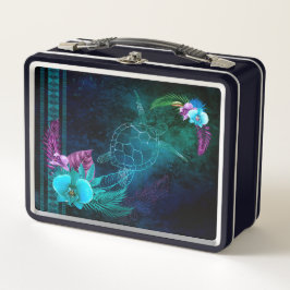 Caja de almuerzo retro de los sueños hawaianos