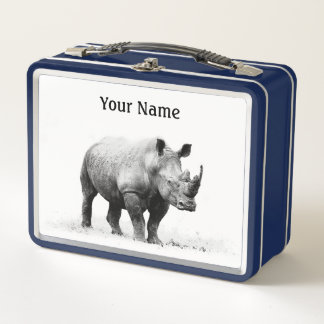 Caja de almuerzo rinoceronte - Personalizado Safar