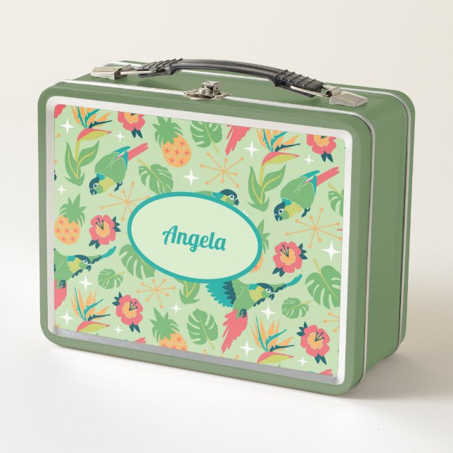 Caja de almuerzo Tiki Parrot (Anverso)