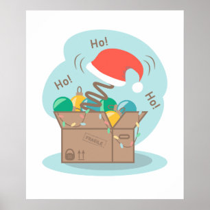 Caja de artesanías con decoración de Navidades y s