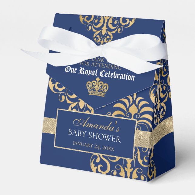 Caja de Baby Shower del Príncipe Real (Front Side)