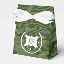 Caja de Baby Shower Green Camo Boy