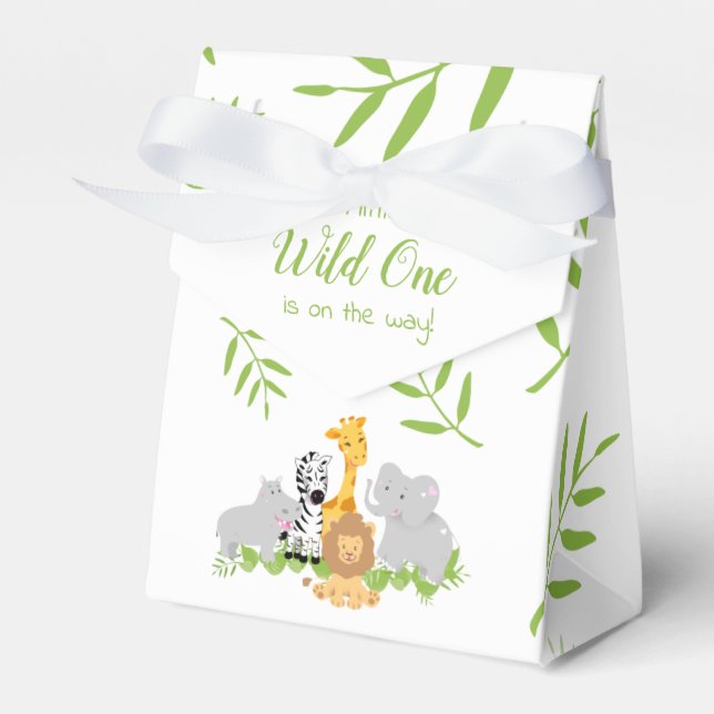 Caja de Baby Shower Wild One Safari Jungle (Front Side)
