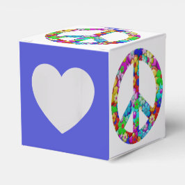 Caja de cambios de signo de paz de Hippy