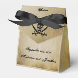 Caja de carpas de favor de boda pirata