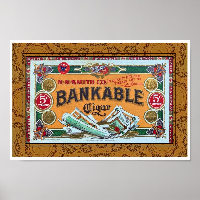 CAJA DE CÍGAR DE IMPRESIÓN "ARTE RECICLADO" DE VEN (Frente)