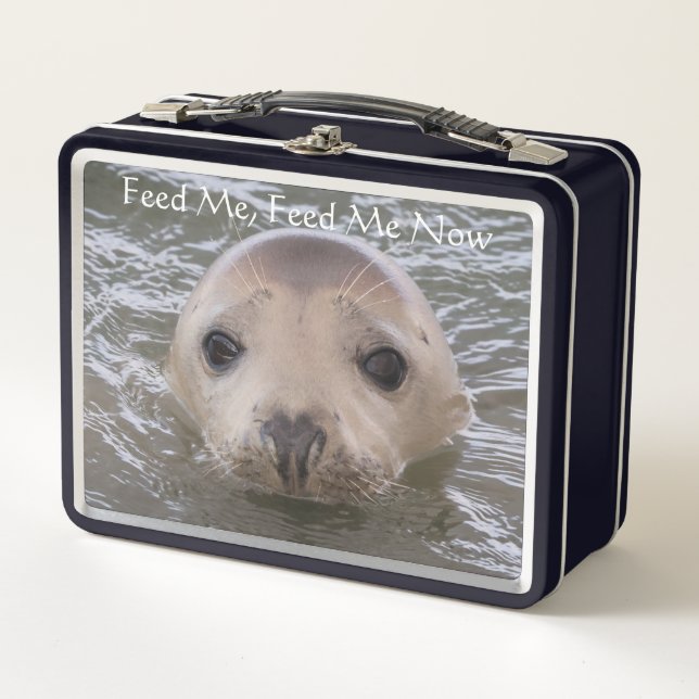 Caja de Comida 'Aliméntame' de Foca Adorable Perso (Anverso)