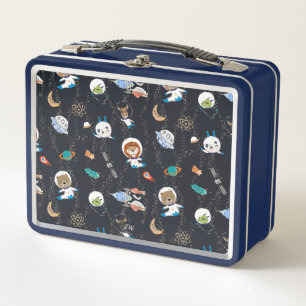 Caja de Comida Animales del Espacio Personalizada