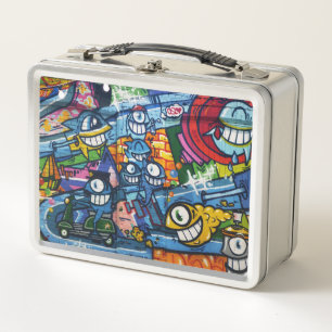 Caja de Comida - Arte Callejero Divertido