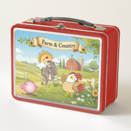 Caja de Comida Campestre – Animales de Granja en l