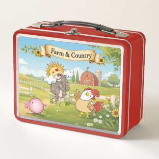Caja de Comida Campestre – Animales de Granja en l