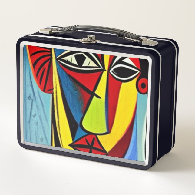 Caja de comida de arte abstracto (Anverso)