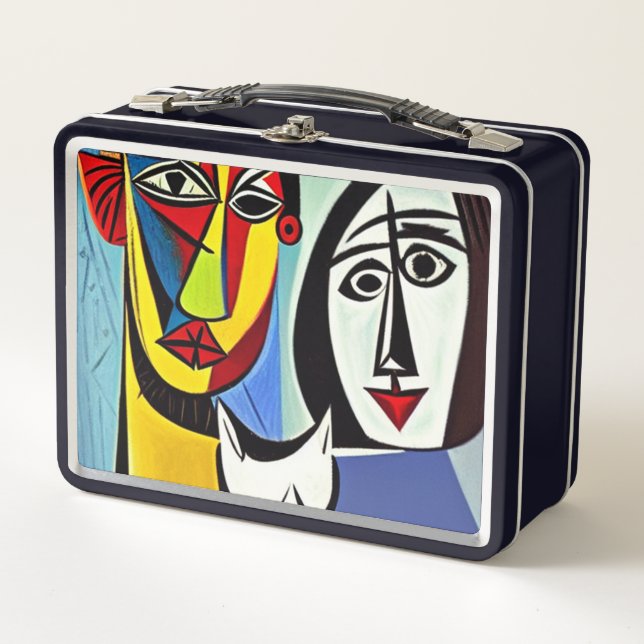 Caja de Comida de Arte Abstracto (Anverso)