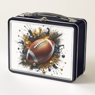 Caja de comida de fútbol americano