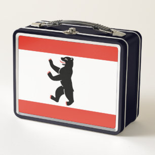 Caja de comida de metal de la bandera de Berlín