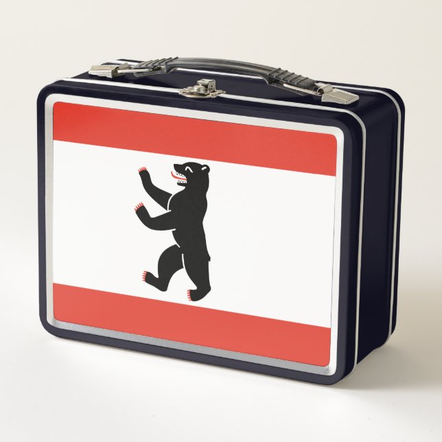 Caja de comida de metal de la bandera de Berlín (Anverso)