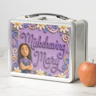 Caja de comida de metal Mary descarada