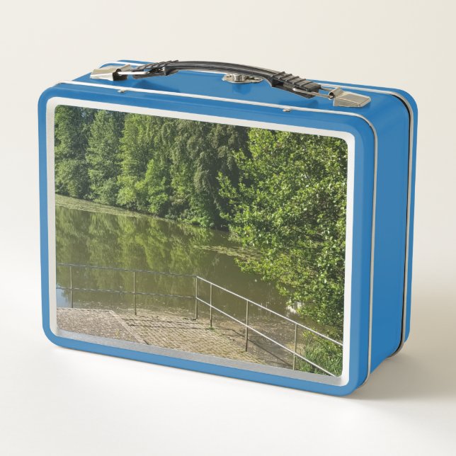 Caja de Comida de Paisaje Natural Ribereño Pacífic (Reverso)
