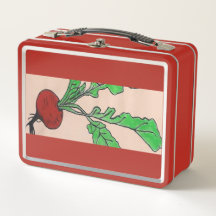Caja de comida de rábano