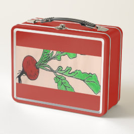 Caja de comida de rábano