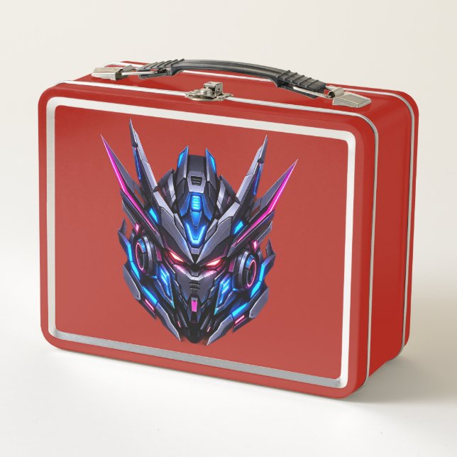 Caja de comida de robot cibernético (Anverso)