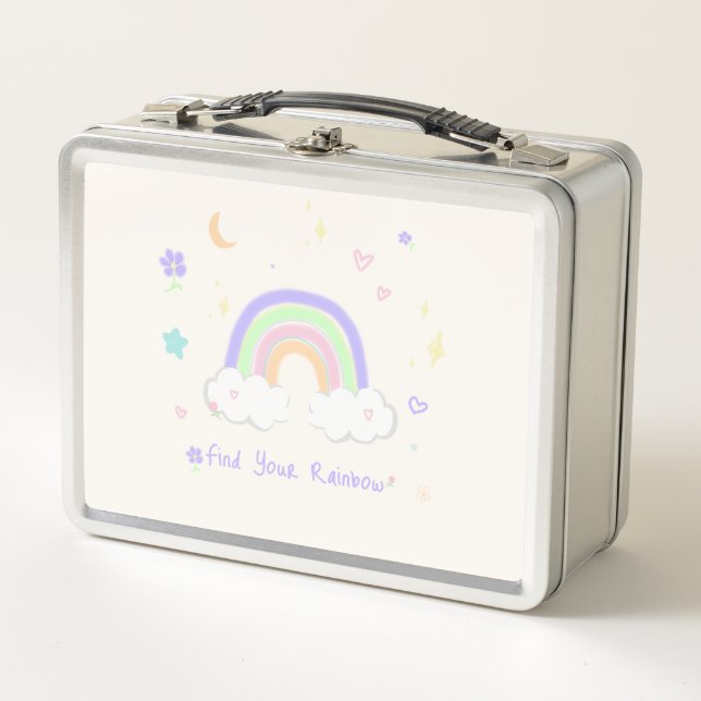 Caja de Comida de Sueños Arcoíris Pastel (Anverso)