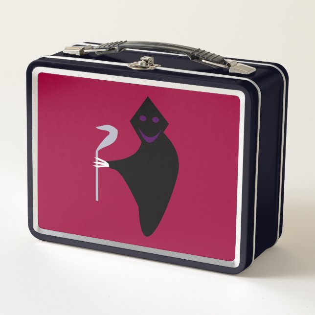 Caja de comida metálica de la Parca de Halloween (Anverso)