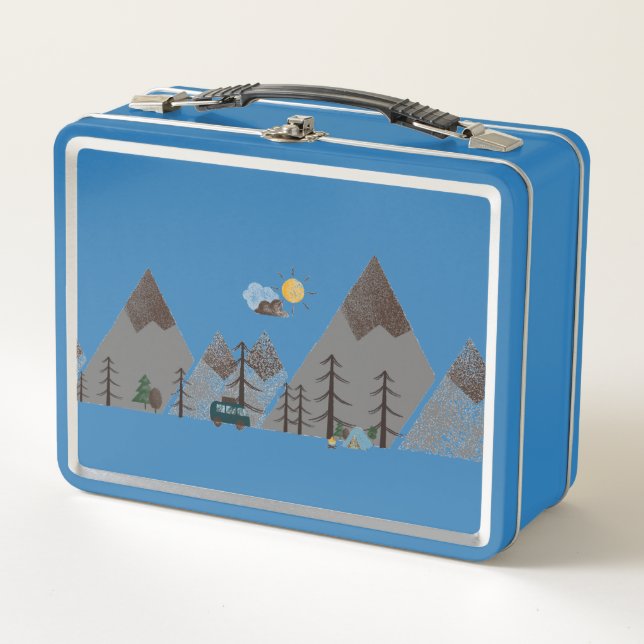 Caja de comida metálica para camping (Anverso)