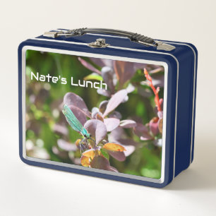Caja de comida metálica personalizada con fotograf
