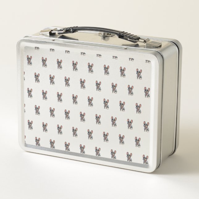 Caja de Comida para Perro Salchicha Francés (Reverso)