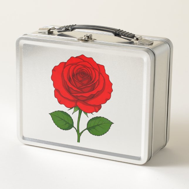 Caja de Comida Rosa Roja (Anverso)