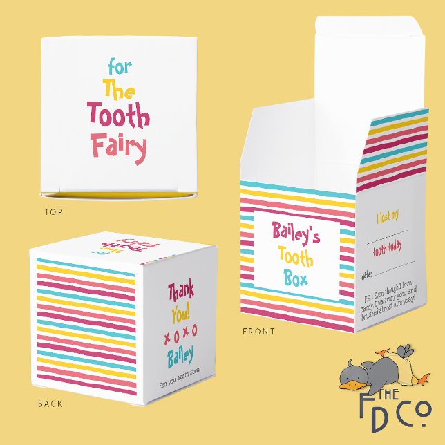 Caja de dientes de caramelo rayado "por el heno de (Subido por el creador)
