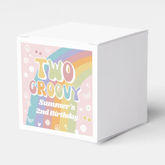 Caja de dos favoritos de Groovy | Groovy Party Fav (Costado Anverso)