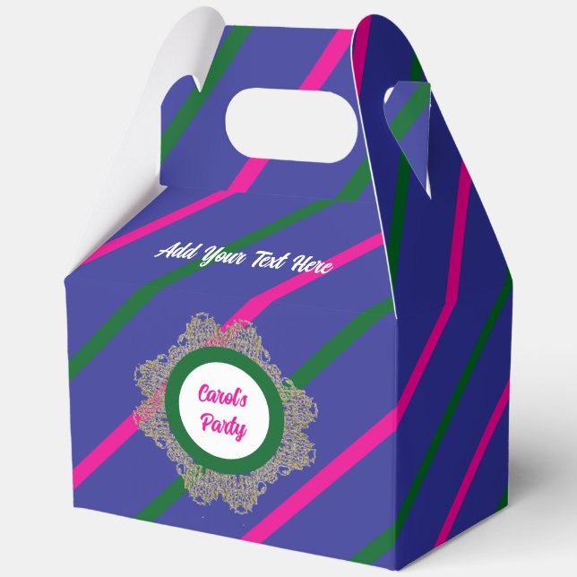 Caja de Favor 5 Índigo (verde rosado) RFPMDesigns  (Anverso)