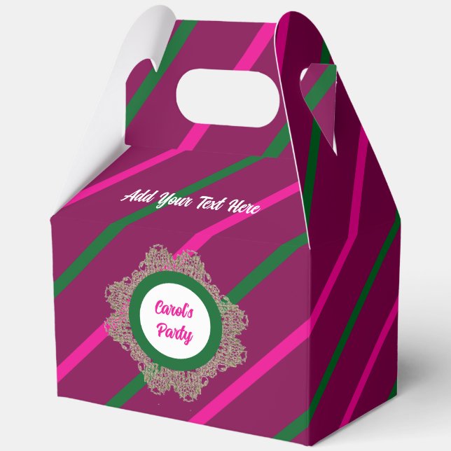Caja de Favor 5 Plumb (verde rosado) RFPMDesigns © (Anverso)