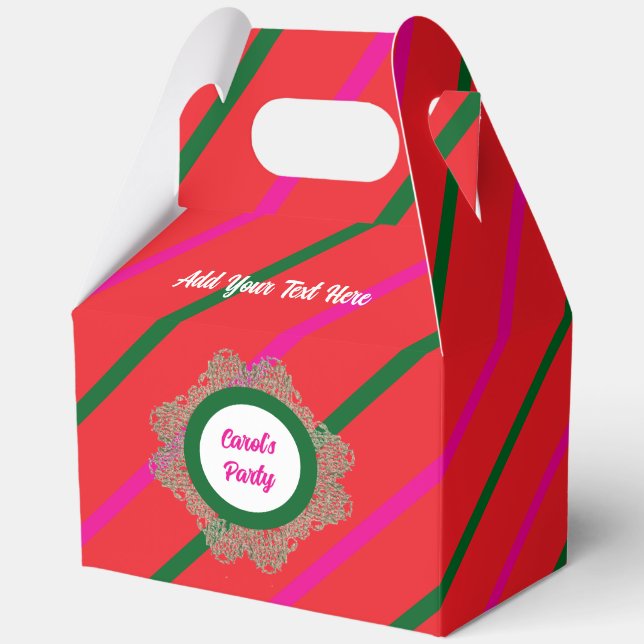 Caja de Favor 5 Rojo (Verde Rosa) RFPMDesigns ©️ 2 (Anverso)