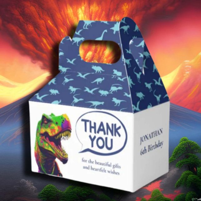 Caja de Favor azul marino Dino (Some of the popular dinosaur gifts available on Zazzle, 	jurassic world t rex)