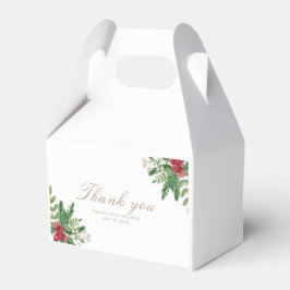 Caja de Favor Baby Shower de Vestido Rojo