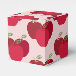 Caja de Favor Clásica del Patrón Apple para Regalo