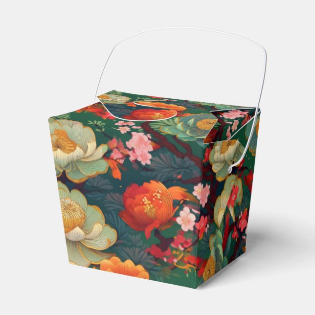 Caja de Favor con estilo de tela de kimono japones (Front Side)
