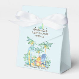 Caja de Favor de Baby Shower de Dinosaurios Cutos