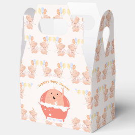 Caja de Favor de Baby Shower para elefantes